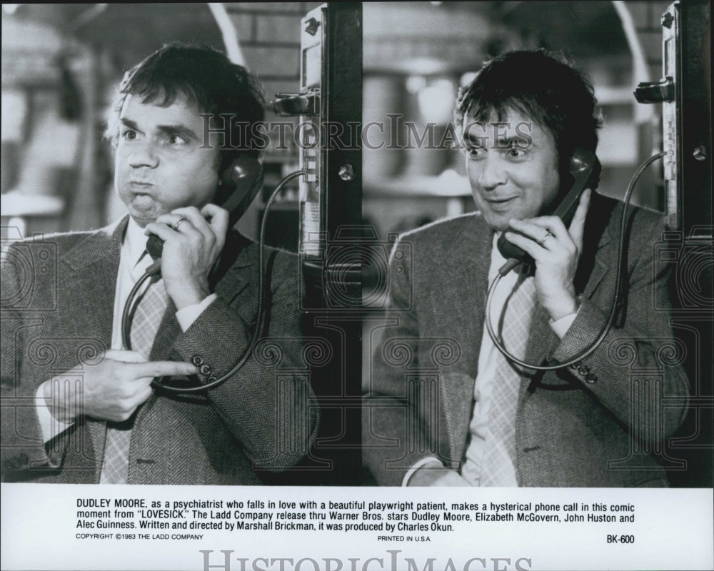 1983 Press Photo Dudley Moore in &quot;Lovesick&quot; - Historic Images