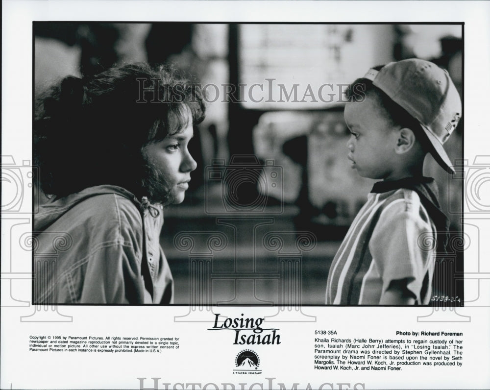 1995 Press Photo "Losing Isiah" Halle Berry and Marc John Jeffries - Historic Images