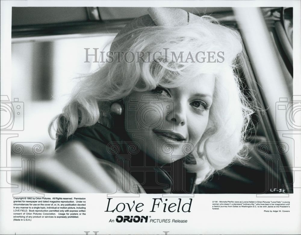 1992 Press Photo "Love Field" starring Michelle Pfieffer - Historic Images