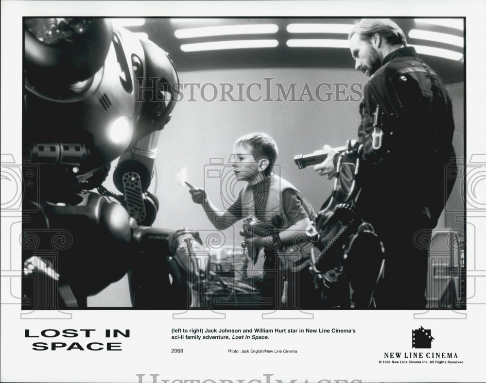 1996 Press Photo  "Lost In Space " starring Jack Johnson &William Hurt - Historic Images