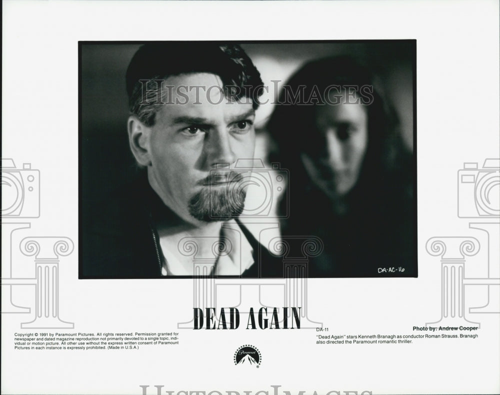 1991 Press Photo  "Dead Again" starring Kenneth Branaugh - Historic Images