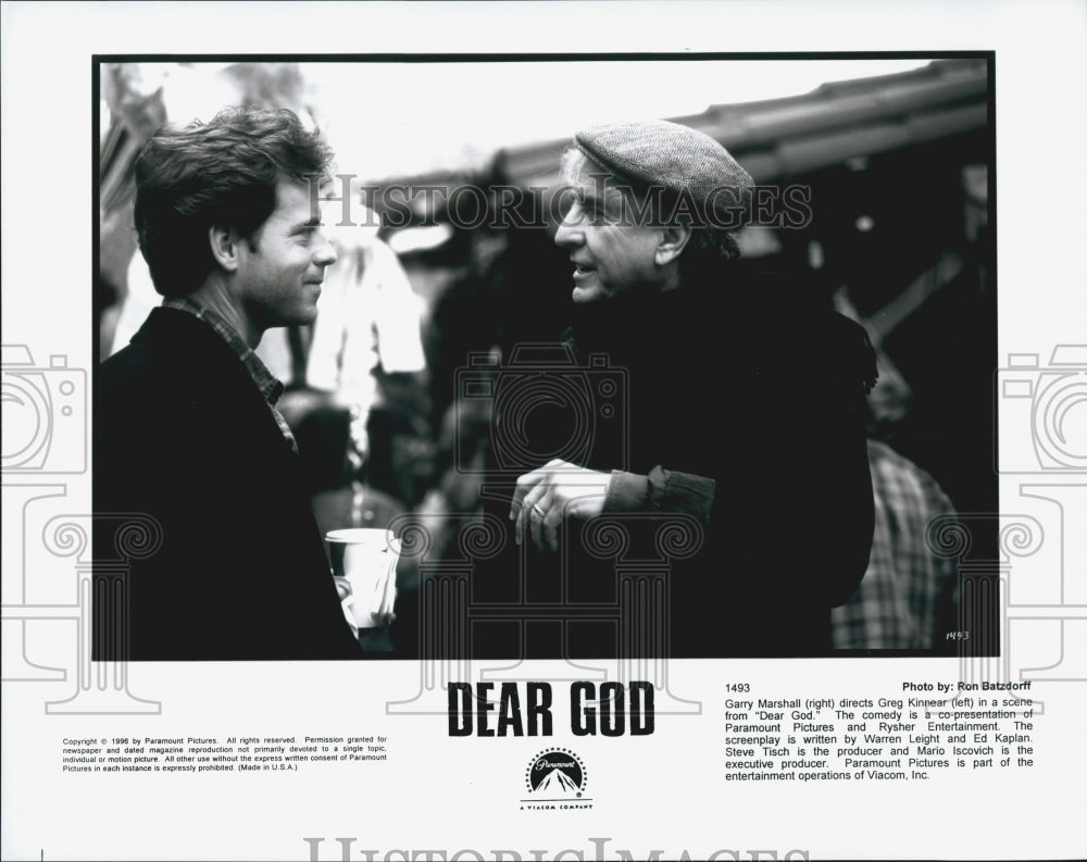 1996 Press Photo Garry Marshall Directs "Dear God" Produced by Steve Tisch - Historic Images