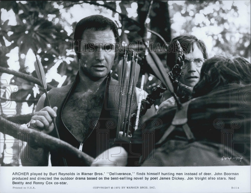 1972 Press Photo Actor Burt Reynolds in "Deliverance" - Historic Images