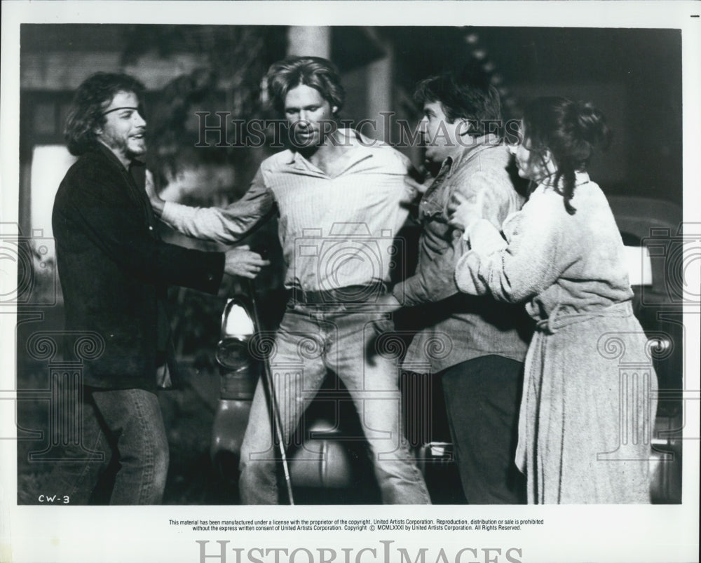 Press Photo Bridges, Heard, Pass And McCarthy In &quot;Cutter&#39;s Way&quot; - DFPG35991 - Historic Images