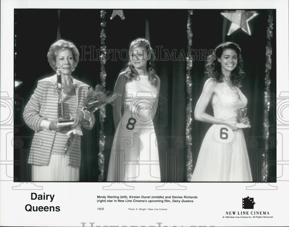 1998 Press Photo &quot;Dairy Queens&quot; Denise Richards Kirstie Alley Kirsten Dunst - Historic Images