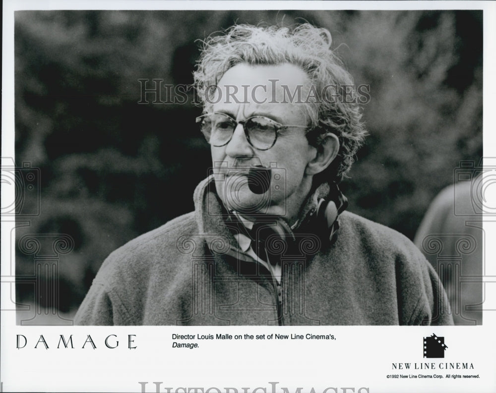 1992 Press Photo "Damage" director Louis Malle - Historic Images
