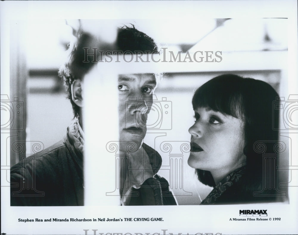 1992 Press Photo Stephen Rea and MIranda Richardson in &quot;The Crying Game&quot; - Historic Images