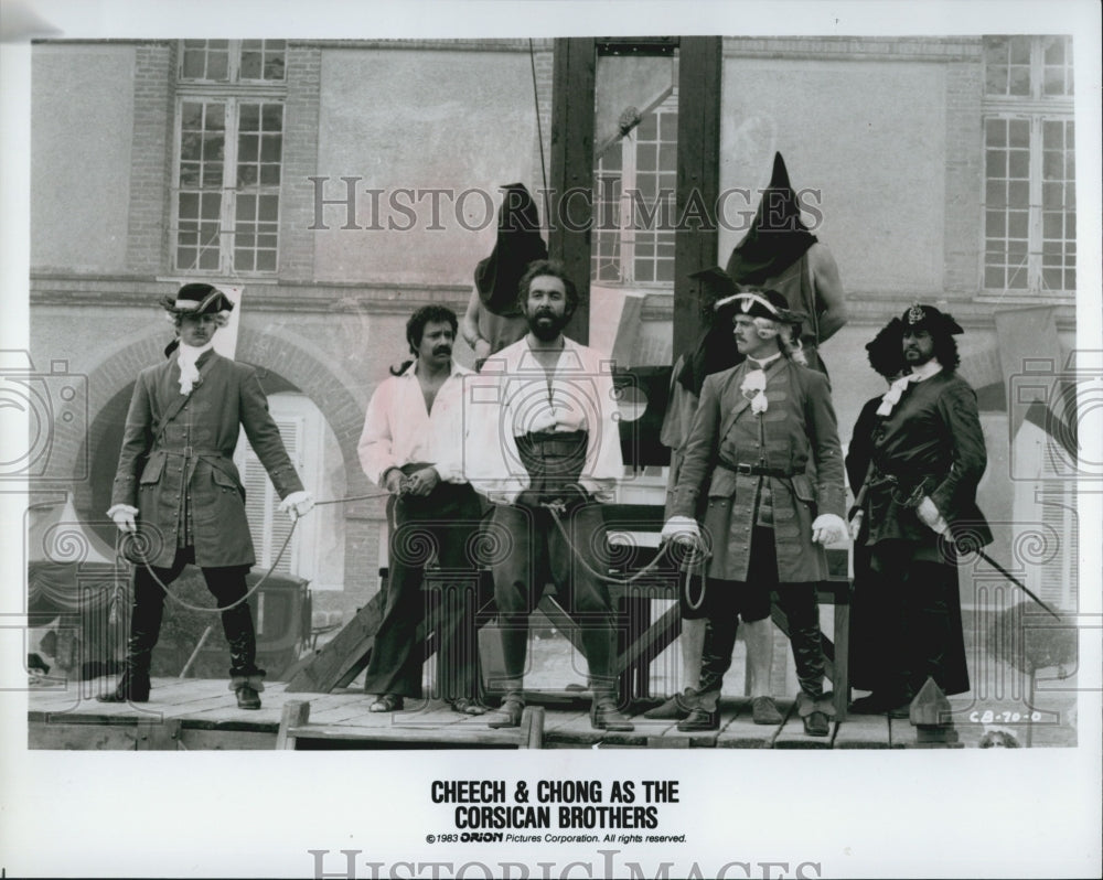 1983 Press Photo Cheech Marin and Thomas Chong in "Cheech and Chong as the - Historic Images
