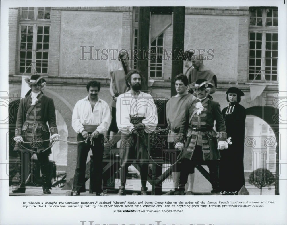 1984 Press Photo Richard Marin and Tommy Chong in &quot;Cheech and Chong&#39;s&quot; - Historic Images