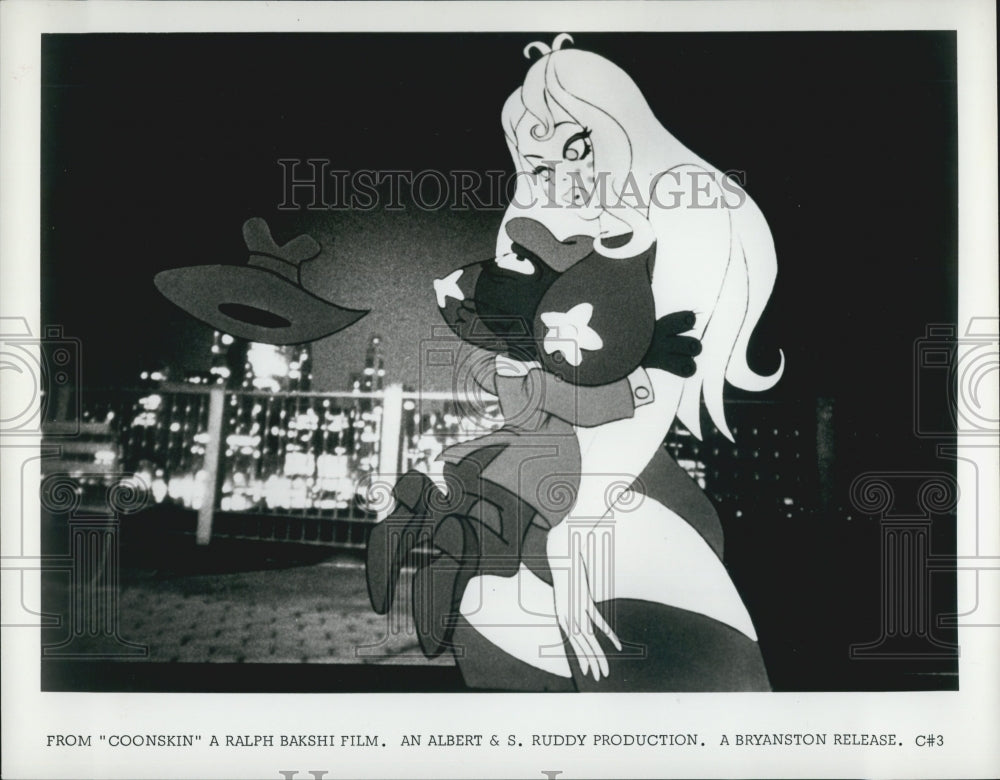 1975 Press Photo  Animated film  &quot;Coonskin&quot; - Historic Images