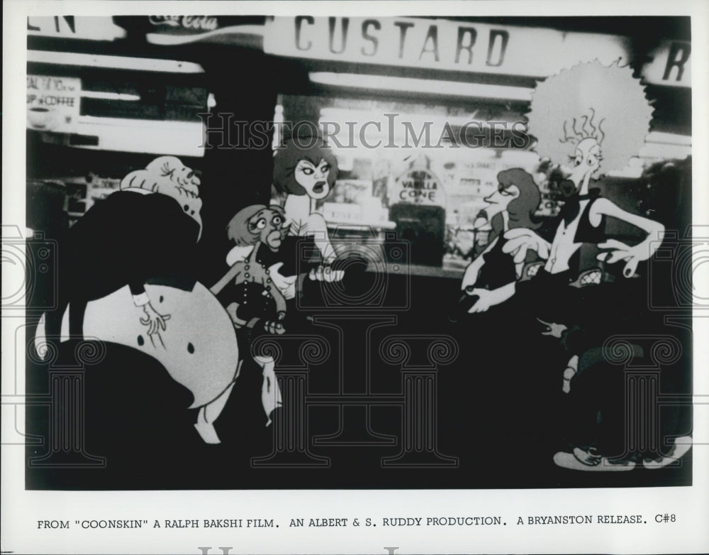1975 Press Photo Animated Film "Coonskin" - Historic Images