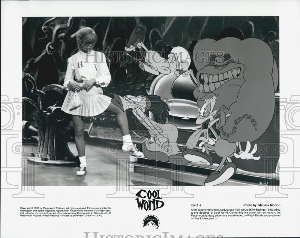 1992 Press Photo  "Cool World" starring Kim Basinger - Historic Images