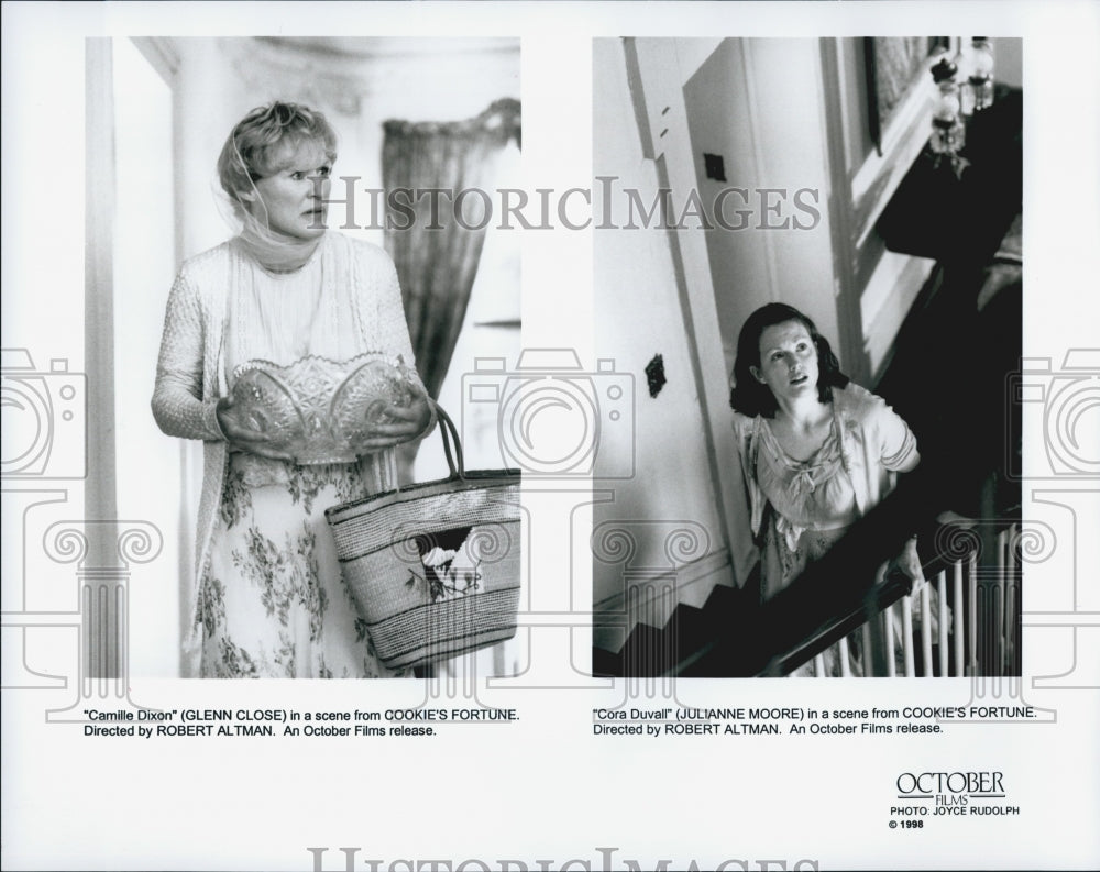 1998 Press Photo &quot;Cookie&#39;s Fortune&quot;Glenn Close &amp; Julianne Moore - Historic Images