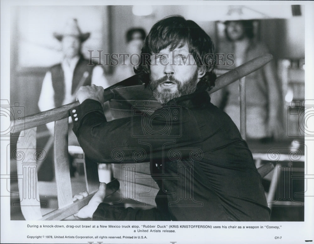 1978 Press Photo "Convoy"  Kris Kristofferson - Historic Images