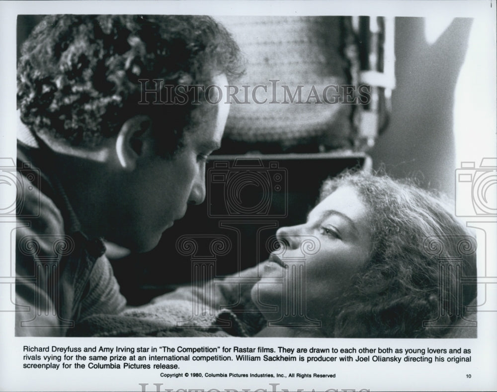 1980 Press Photo "The Competition" Amy Irving & Richard Dreyfuss - Historic Images