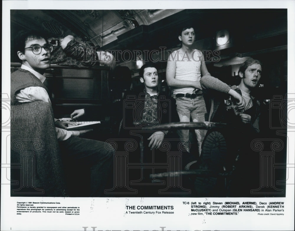 1991 Press Photo&quot;The Committments&quot;M Aherne,A Strong,R Arkins,K McCluskey - Historic Images