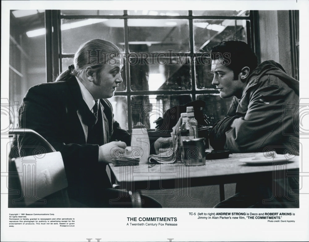 1991 Press Photo "The Committments"Andrew Strong & Robert Arkins - Historic Images