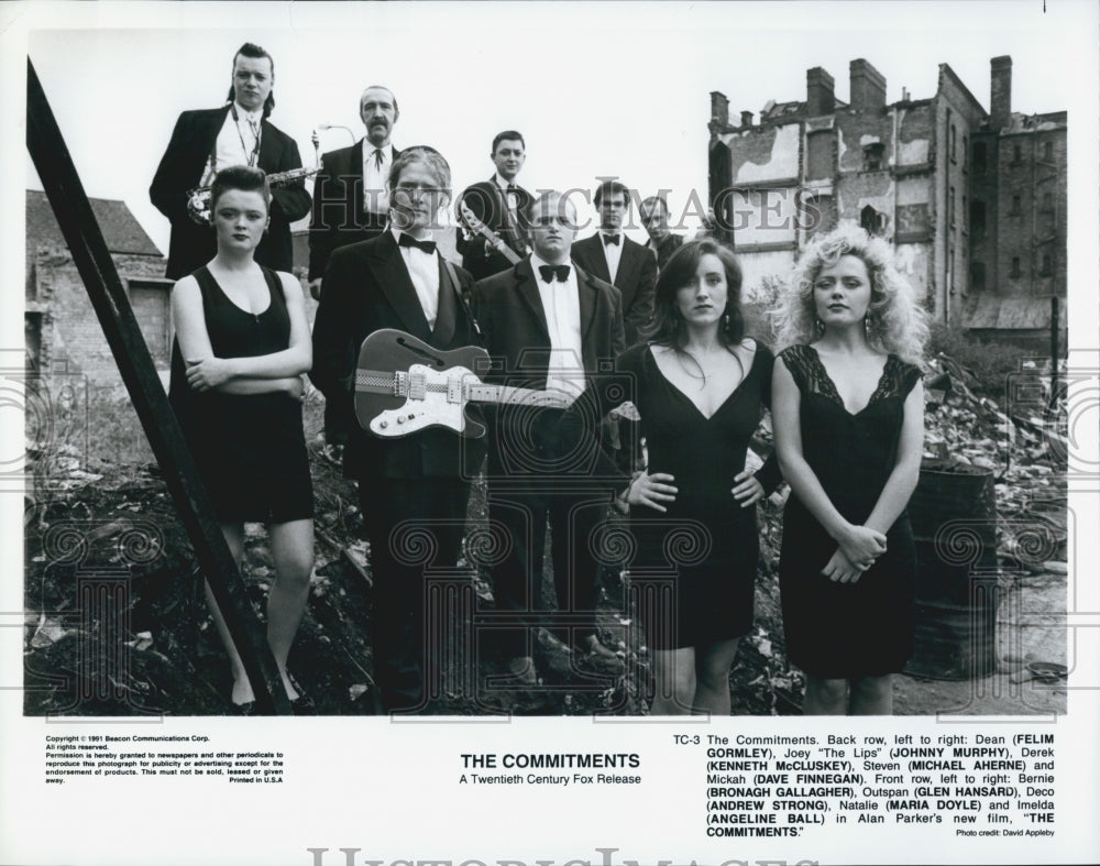 1991 Press Photo "The Committments"M Aherne,A Strong,R Arkins,K McCluskey - Historic Images