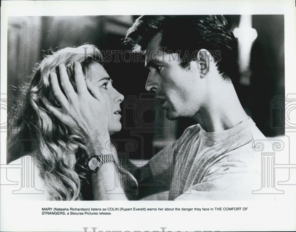 1990 Press Photo " The Comfort of Strangers"Natasha Richardson & Rupert Everett - Historic Images