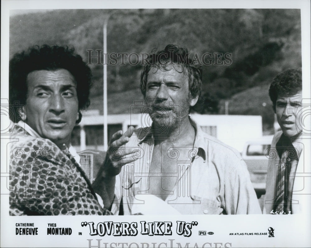 1975 Press Photo French Actor Yves Montand in "Lovers Like Us" Film - Historic Images