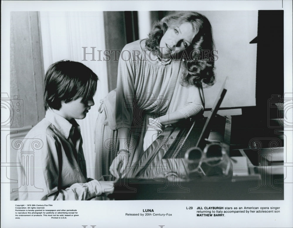 1979 Press Photo Actors Jill Clayburgh And Matthew Barry Starring In Film &quot;Luna&quot; - Historic Images