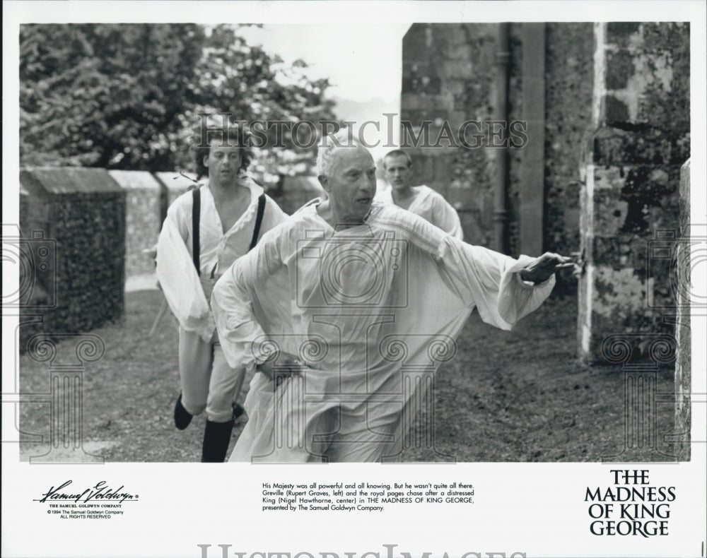 1994 Press Photo Rupert Graves, Nigel Hawthorne In "The Madness Of King George" - Historic Images