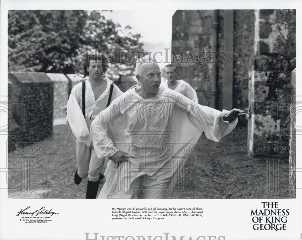 1994 Press Photo Rupert Graves, Nigel Hawthorne In &quot;The Madness Of King George&quot; - Historic Images