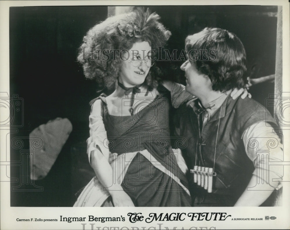 1975 Press Photo Elisabeth Eriksson And Hakan Hagegard In "The Magic Flute" - Historic Images