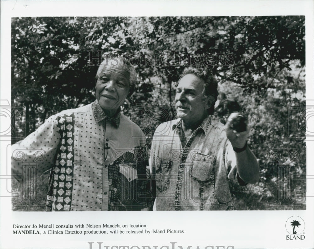 Press Photo Director Jo Menel, Nelson Mandela - Historic Images