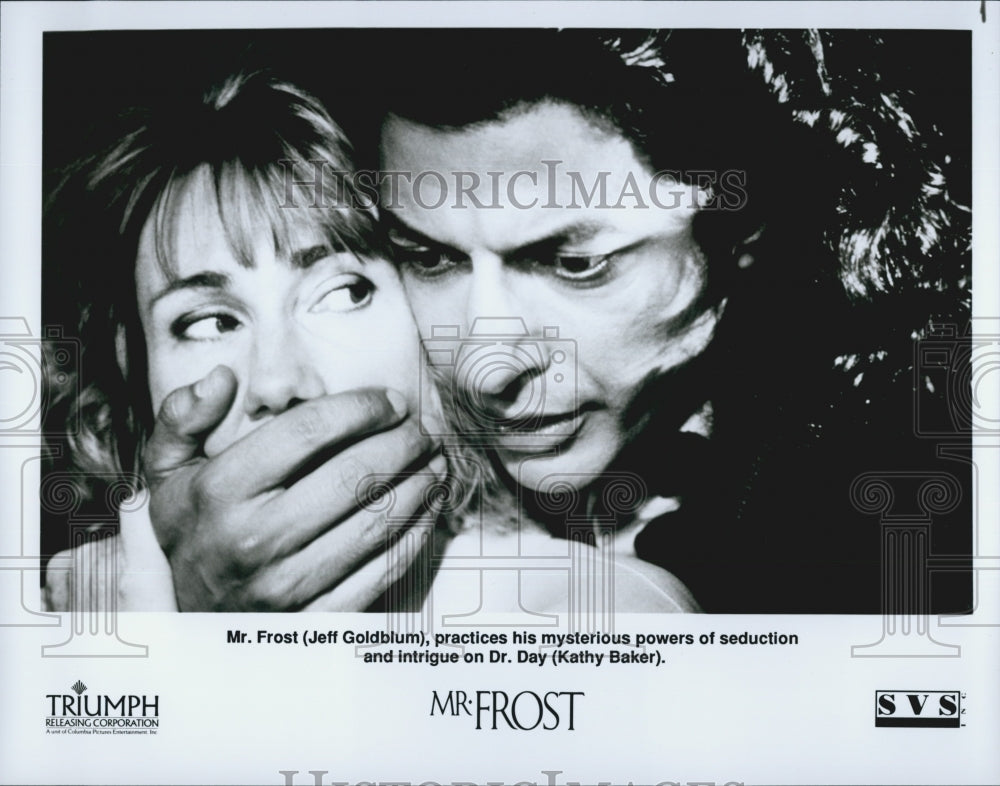 Press Photo Jeff Goldblum and Kathy Baker in "Mr. Frost" - Historic Images