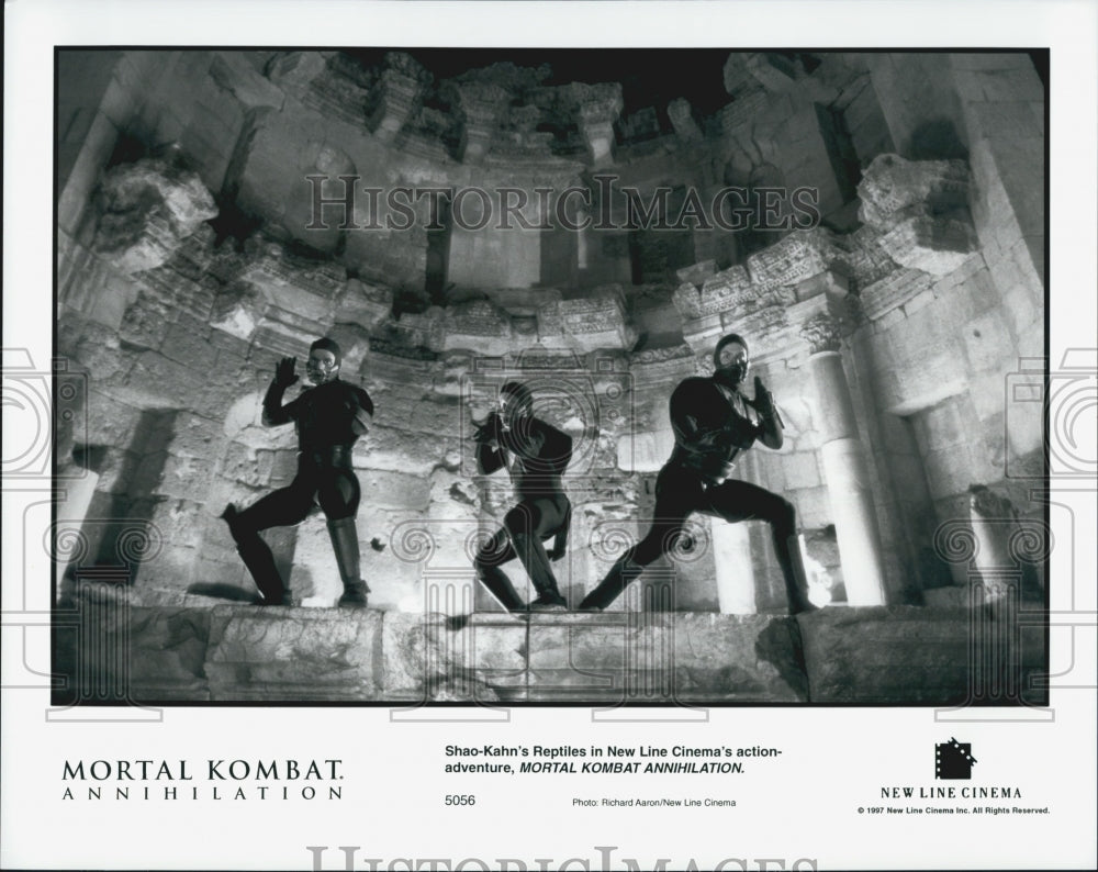 1997 Press Photo &quot;Mortal Combat annihilation&quot; Shao-Kahn&#39;s Reptiles - Historic Images