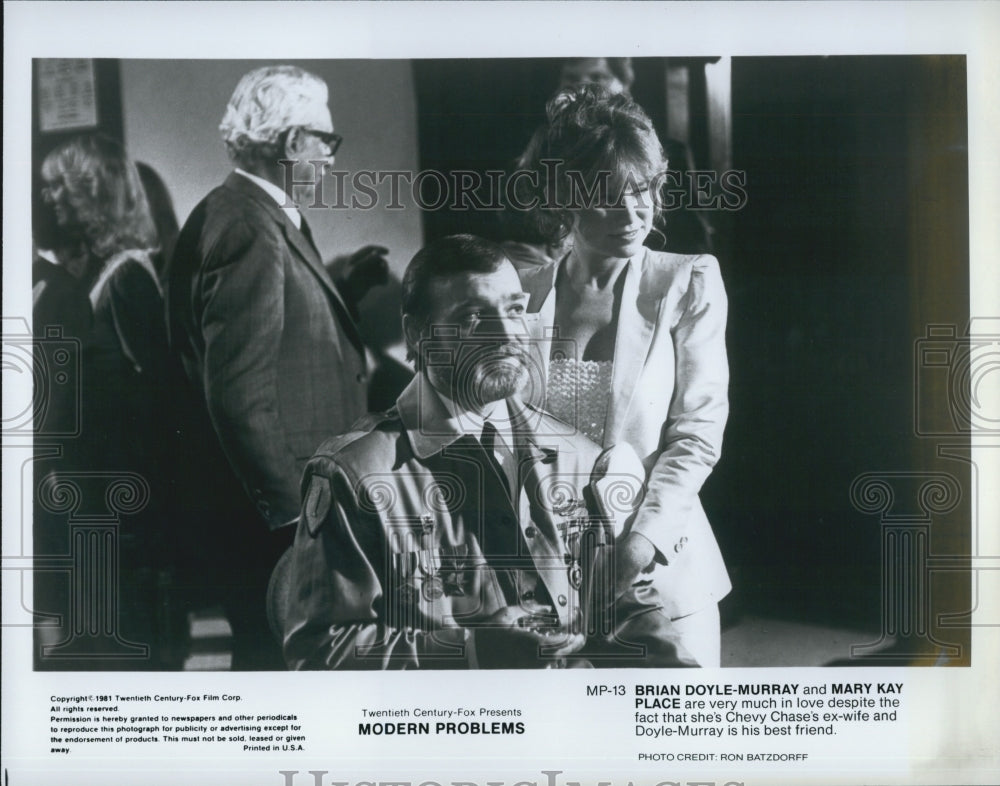 1981 Press Photo Brian Doyle-Murray and Mary Kay Place in "Modern Problems" - Historic Images