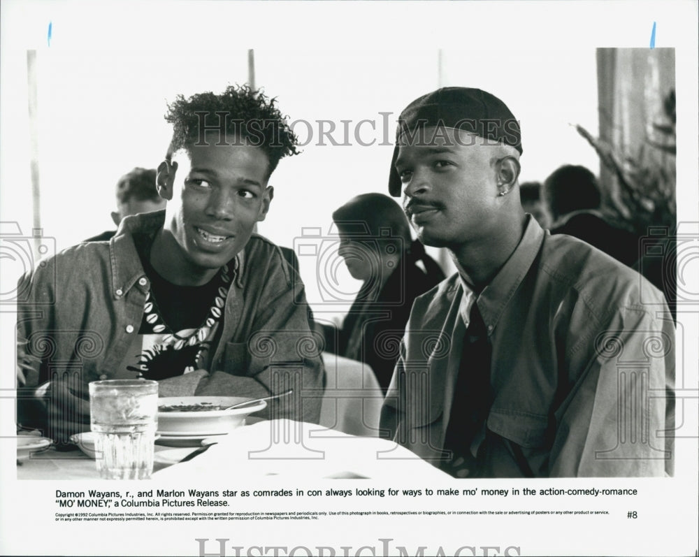 1992 Press Photo Damon and Marlon Wayans in "Mo' Money" - DFPG39731 - Historic Images