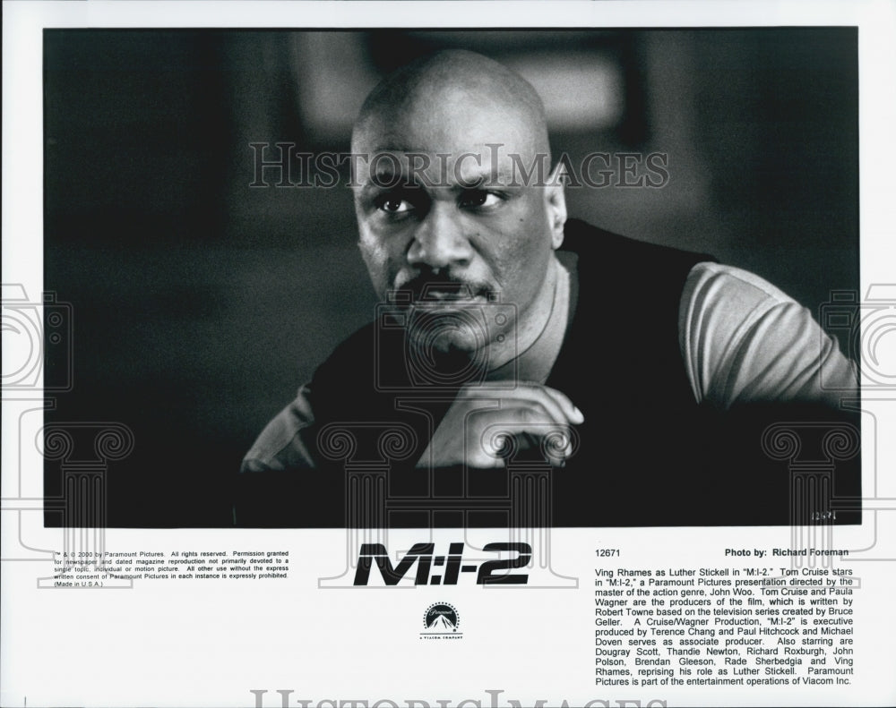 2000 Press Photo Ving Rhames in "M:i-2" - Historic Images