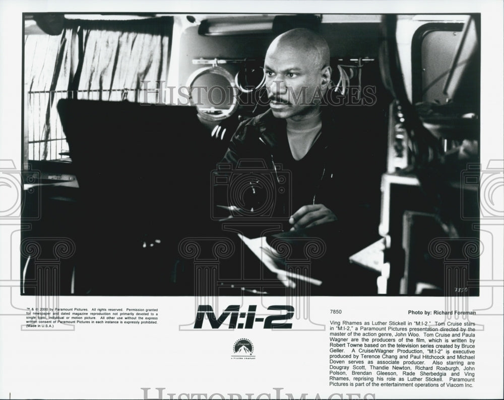 2000 Press Photo Ving Rhames as Luther Stickell in &quot;M:i-2&quot; - DFPG39809 - Historic Images