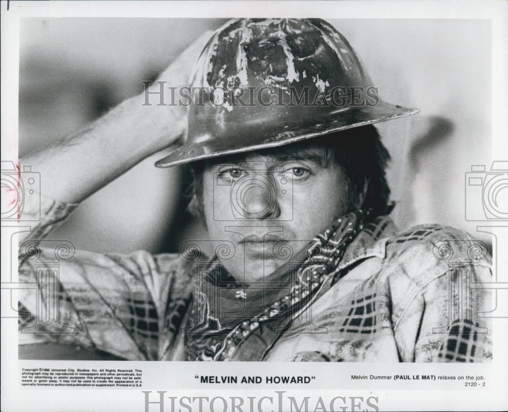 1980 Press Photo Actor Paul Le Mat In &quot;Melvin Howard&quot; as Melvin Dummar - Historic Images