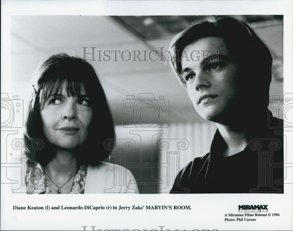 1996 Press Photo "Marvin's Room" Diane Keaton & Leonardo DiCaprio - Historic Images