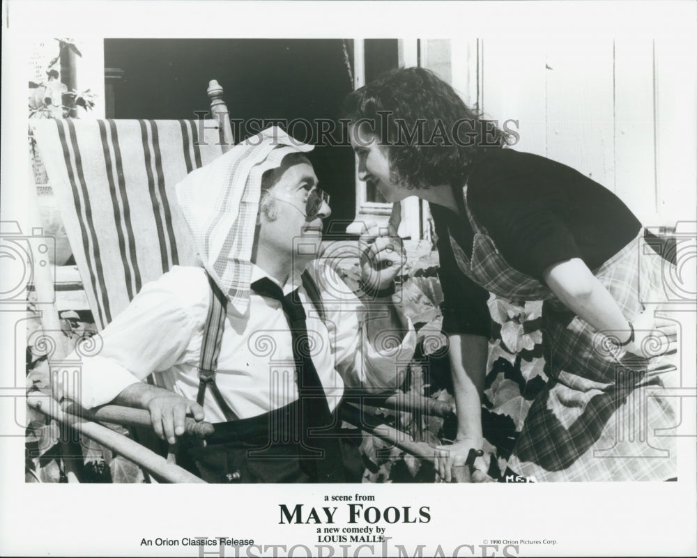 1990 Press Photo "May Fools"  Michel Duchaussoy,Martine Gautier - Historic Images