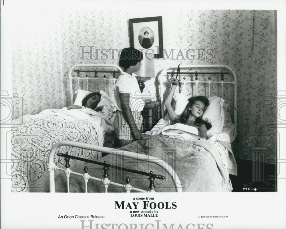 1990 Press Photo "May Fools" Bruno Carette Actor Louis Malle Dominique Blanc - Historic Images