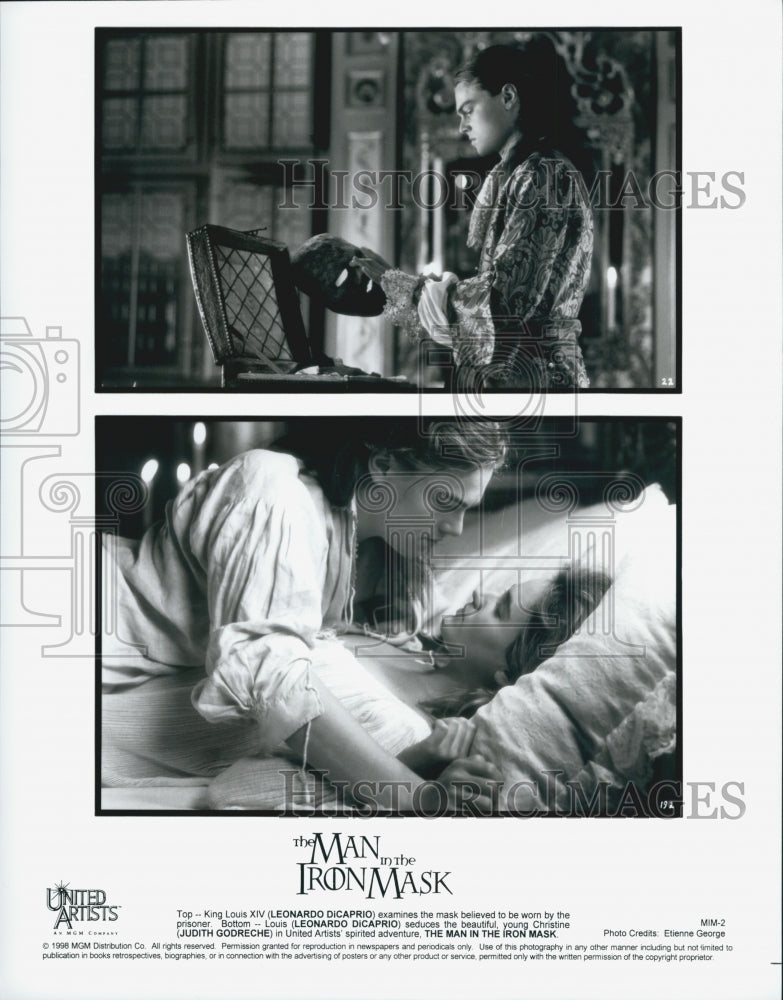 1998 Press Photo &quot;The Man in the Iron Mask&quot;Leonardo DiCaprio,Judith Godreche - Historic Images