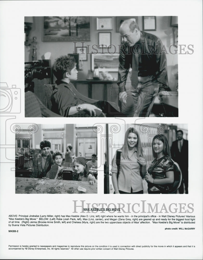 2001 Press Photo  &quot; Max Keeble&#39;s Big Move&quot; Al Linz &amp; C Wright,L Miller,BA Smith - Historic Images