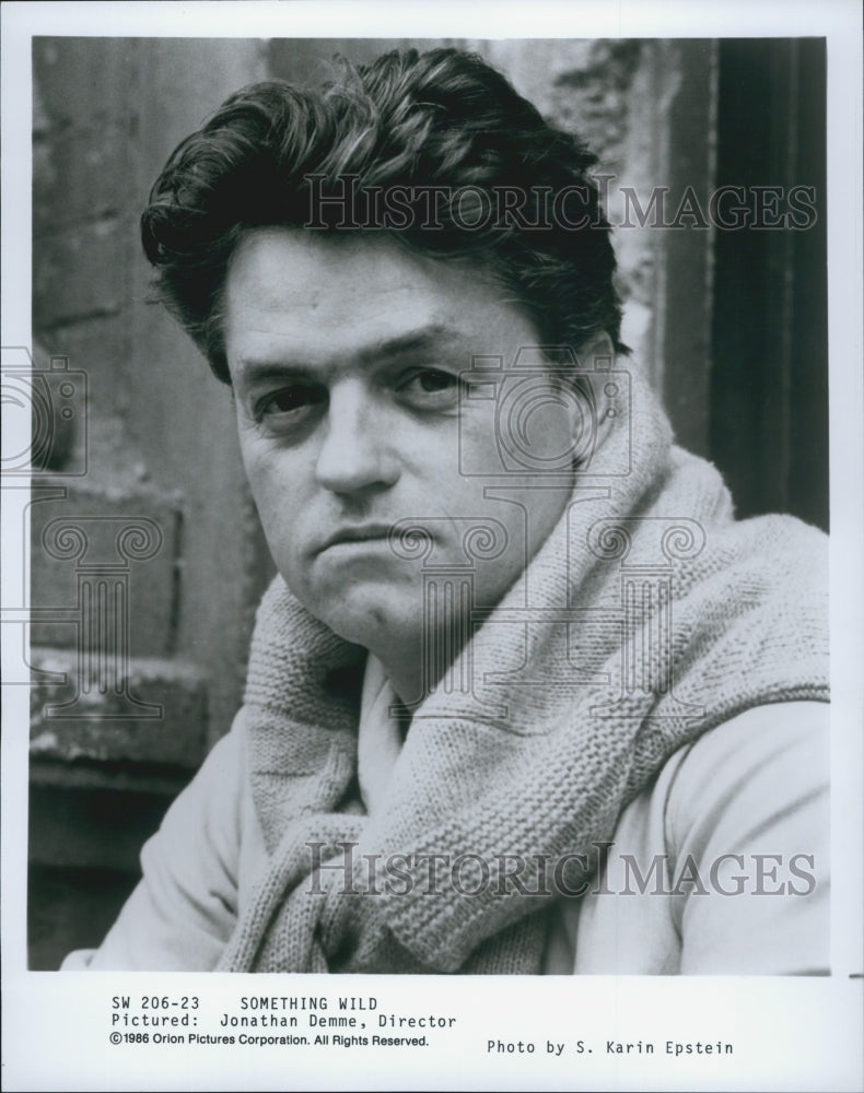 1986 Press Photo "Something Wild" director Jonathan Demme - Historic Images