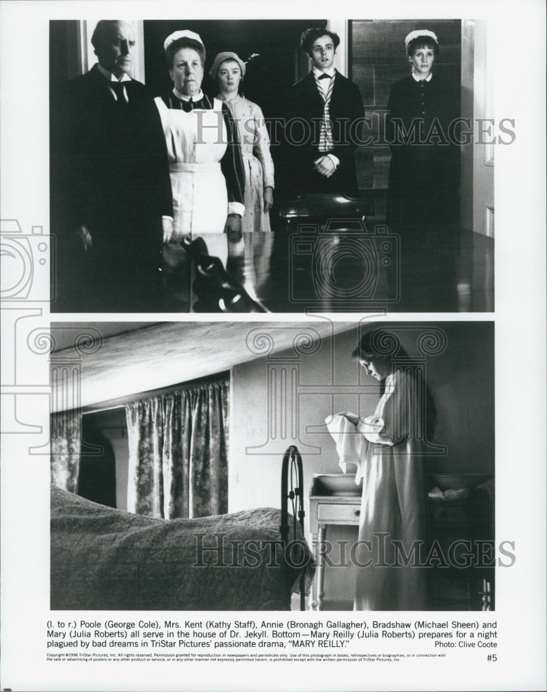 1996 Press Photo &quot;Mary Reilly&quot; Michael Sheen Julia Roberts Bronagh Gallagher - Historic Images