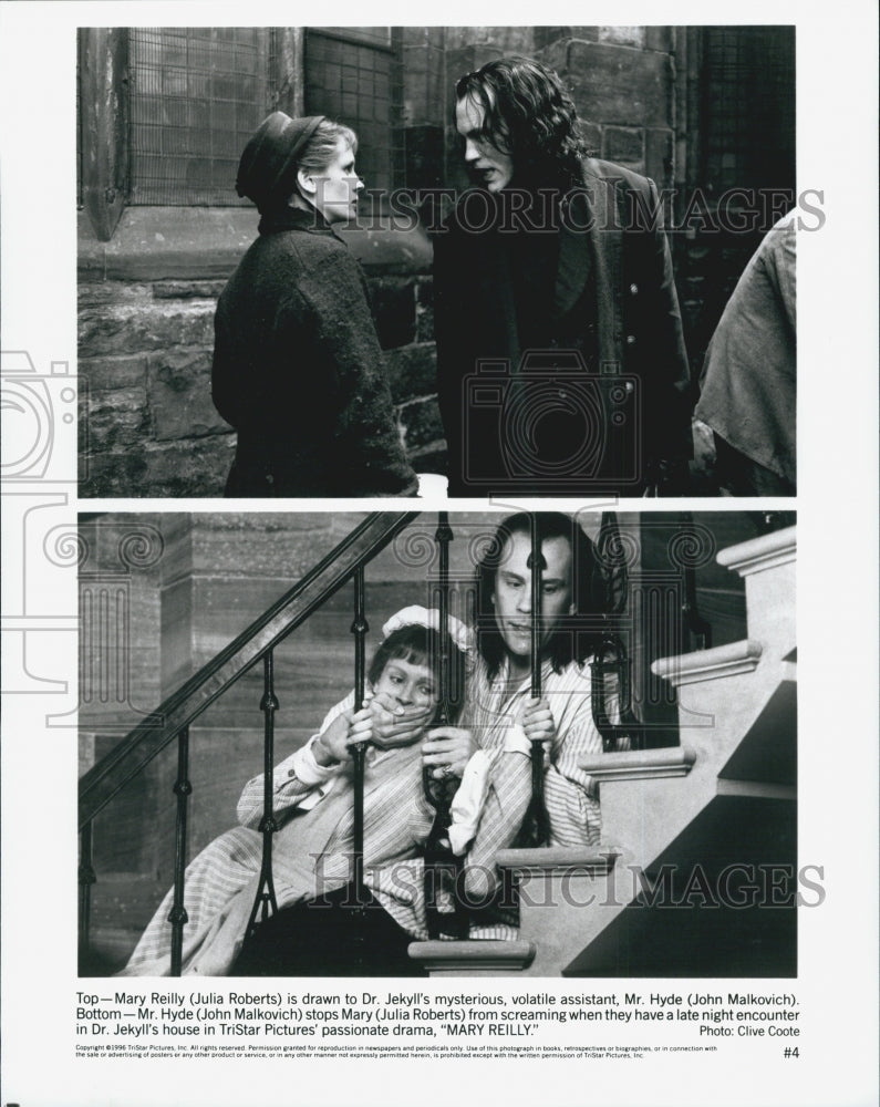 1996 Press Photo "Mary Reilly" Michael Sheen Julia Roberts Bronagh Gallagher - Historic Images