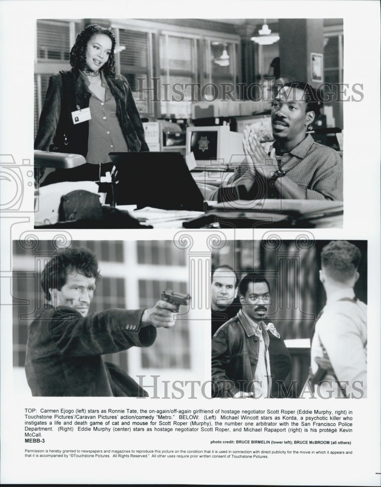 1997 Press Photo "Metro" Starring Carmen Ejogo Eddie Murphy Michael Wincott - Historic Images