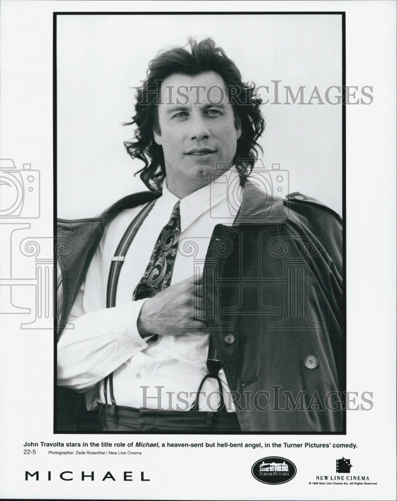 1996 Press Photo John Travolta Stars In Michael - Historic Images