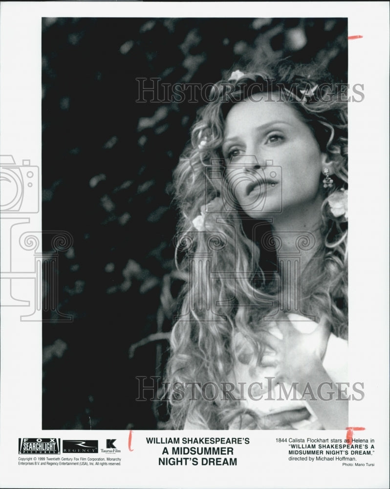 1999 Press Photo Actress Calista Flockhart In &quot;A Midsummer Night&#39;s Dream&quot; - Historic Images