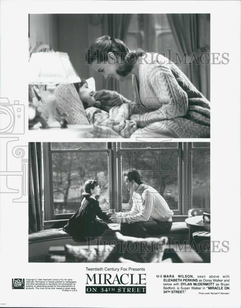1994 Press Photo "Miracle on 34th Street"Dylan McDermott,Elizabeth Perkins - Historic Images