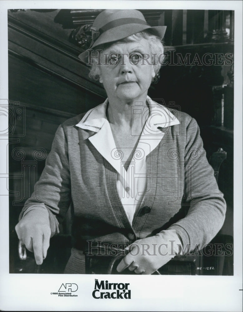 1980 Press Photo Actress Angela Lansbury in "The Mirror Crack'd" Film - Historic Images