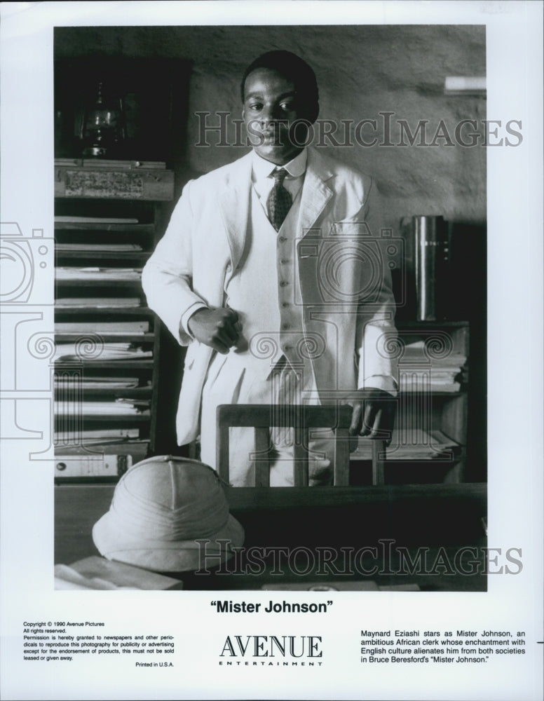 1990 Press Photo Maynord Eziashi in &quot;Mister Johnson&quot; - Historic Images